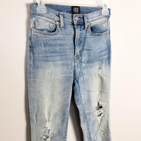 BDG Distressed High Rise Twig Jeans Skinny Jean Womens 25 - Picture 2 of 9